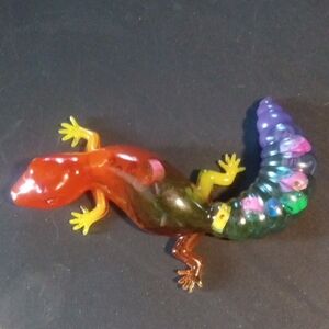 Colorful Resin Lizard Figurine